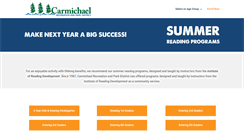 Desktop Screenshot of carmichael.readingprograms.org