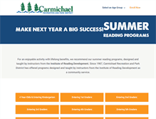 Tablet Screenshot of carmichael.readingprograms.org