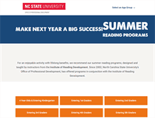 Tablet Screenshot of ncsu.readingprograms.org